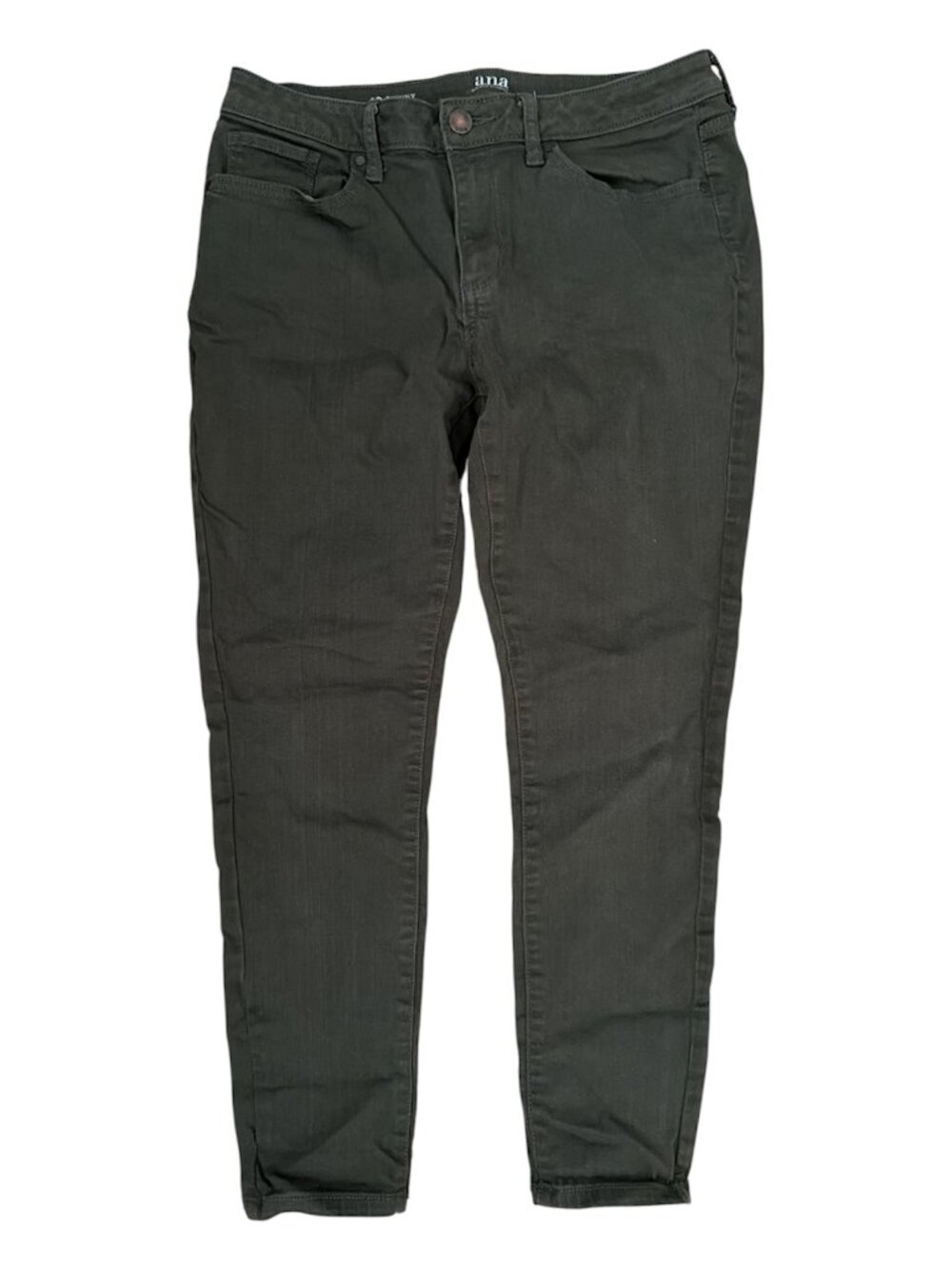 a.n.a. A New Approach Skinny Ankle Jeans Dark Green Size 10